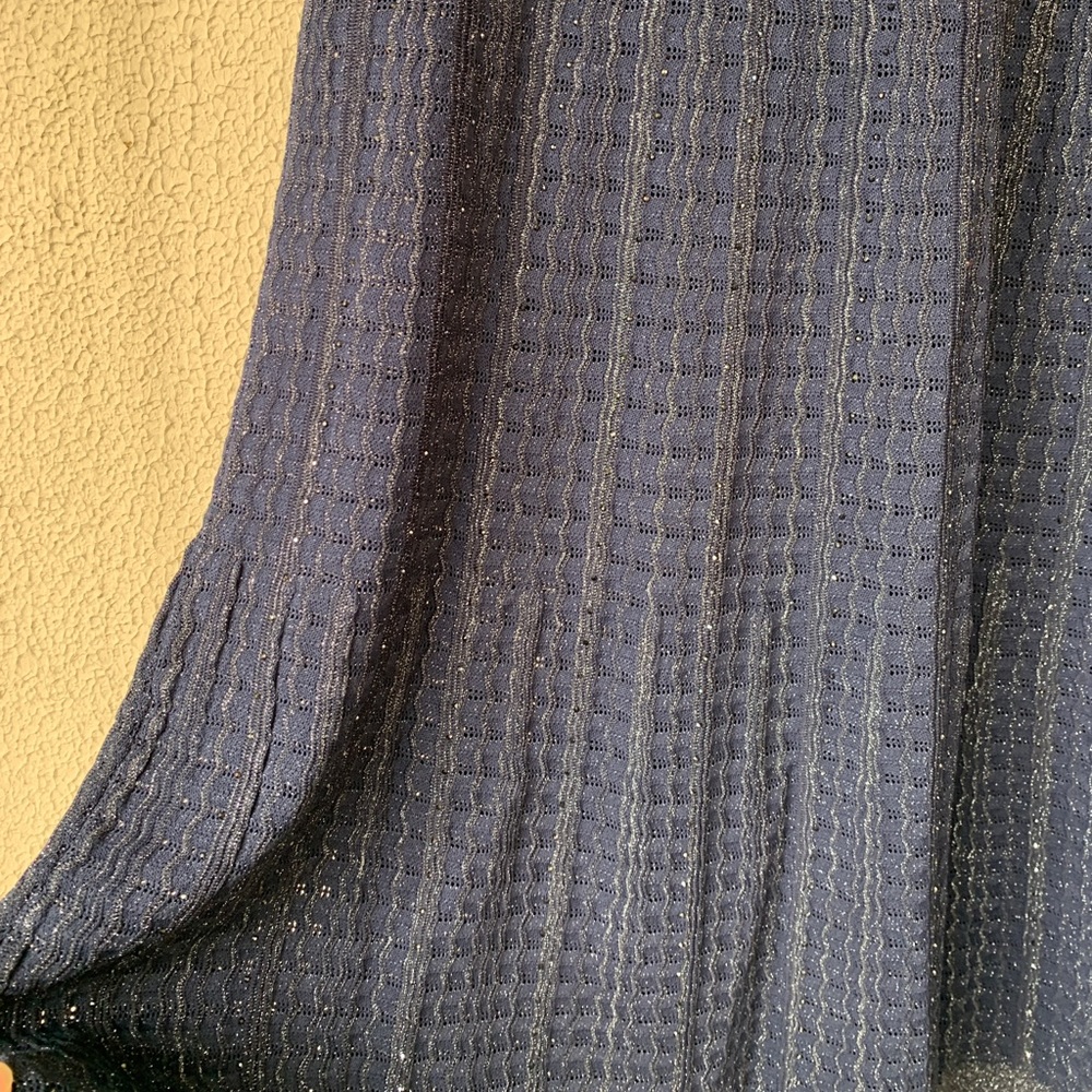Sandro Navy Sparkle Knit Maxi Dress - Picture 13 of 13